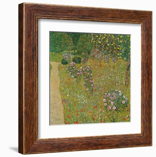 Orchard with Roses, c.1911-Gustav Klimt-Framed Art Print