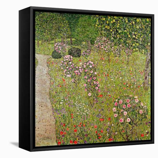 Orchard with Roses (Obstgarten Mit Rosen)-Gustav Klimt-Framed Premier Image Canvas