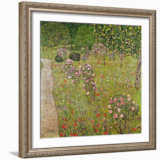 Orchard with Roses (Obstgarten Mit Rosen)-Gustav Klimt-Framed Giclee Print