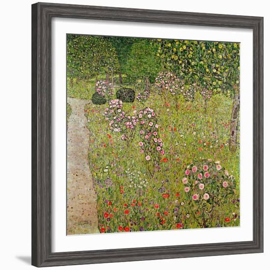 Orchard with Roses (Obstgarten Mit Rosen)-Gustav Klimt-Framed Giclee Print