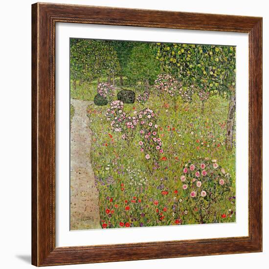 Orchard with Roses (Obstgarten Mit Rosen)-Gustav Klimt-Framed Giclee Print