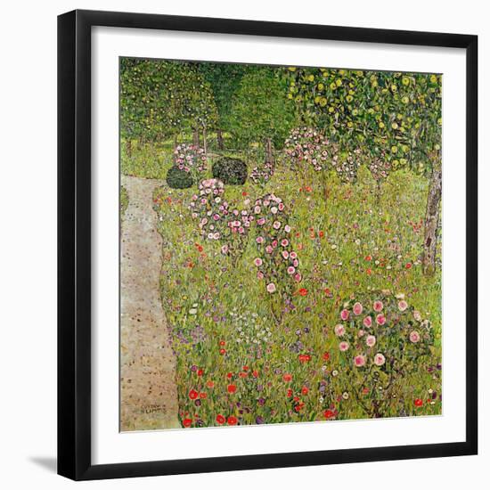 Orchard with Roses (Obstgarten Mit Rosen)-Gustav Klimt-Framed Giclee Print