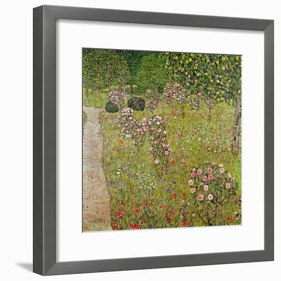 Orchard with Roses (Obstgarten Mit Rosen)-Gustav Klimt-Framed Giclee Print