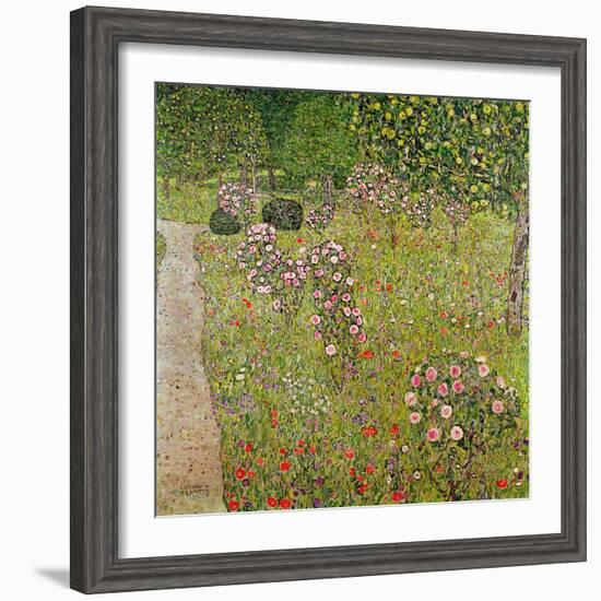 Orchard with Roses (Obstgarten Mit Rosen)-Gustav Klimt-Framed Giclee Print