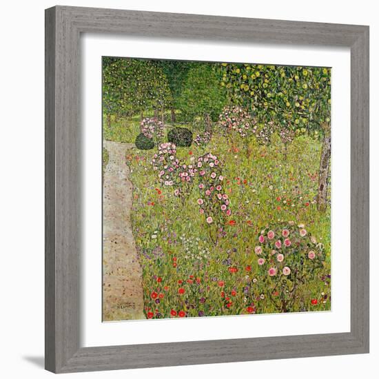 Orchard with Roses (Obstgarten Mit Rosen)-Gustav Klimt-Framed Giclee Print