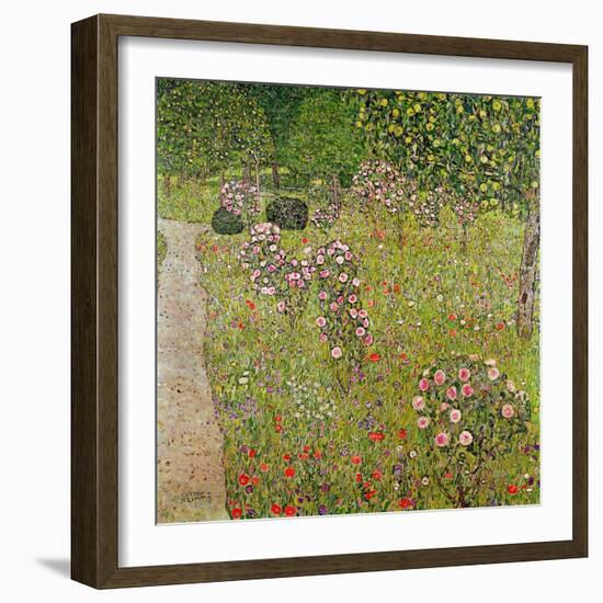 Orchard with Roses (Obstgarten Mit Rosen)-Gustav Klimt-Framed Giclee Print