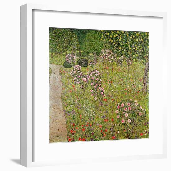 Orchard with Roses (Obstgarten Mit Rosen)-Gustav Klimt-Framed Giclee Print