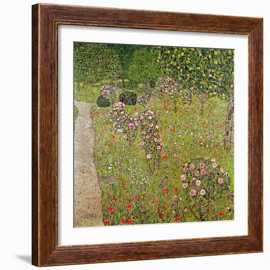 Orchard with Roses (Obstgarten Mit Rosen)-Gustav Klimt-Framed Giclee Print