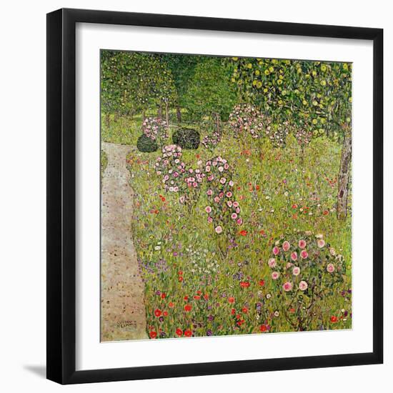 Orchard with Roses (Obstgarten Mit Rosen)-Gustav Klimt-Framed Giclee Print