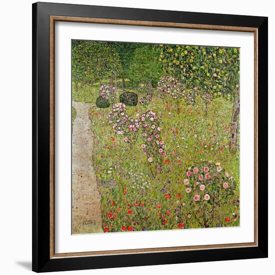 Orchard with Roses (Obstgarten Mit Rosen)-Gustav Klimt-Framed Giclee Print