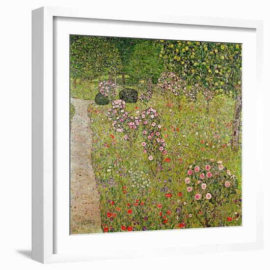 Orchard with Roses (Obstgarten Mit Rosen)-Gustav Klimt-Framed Giclee Print