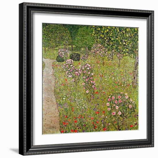 Orchard with Roses (Obstgarten Mit Rosen)-Gustav Klimt-Framed Giclee Print