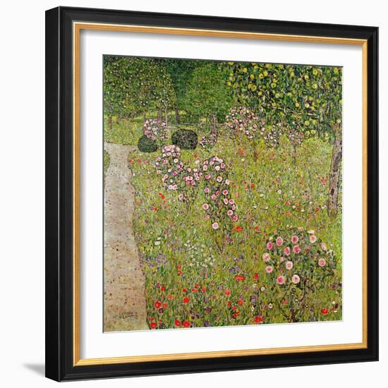 Orchard with Roses (Obstgarten Mit Rosen)-Gustav Klimt-Framed Giclee Print