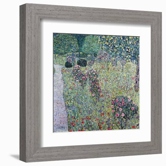 Orchard with Roses-Gustav Klimt-Framed Giclee Print