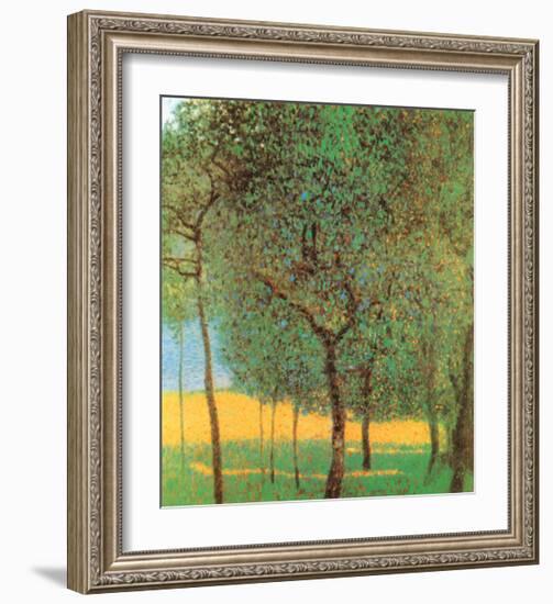 Orchard-Gustav Klimt-Framed Art Print