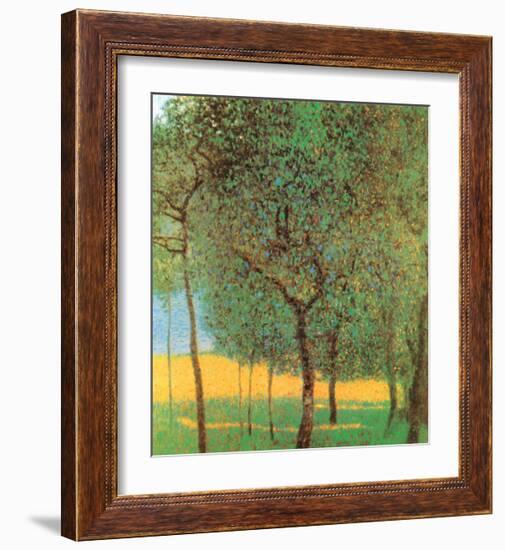 Orchard-Gustav Klimt-Framed Art Print