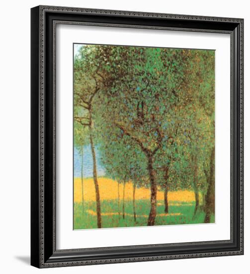 Orchard-Gustav Klimt-Framed Art Print