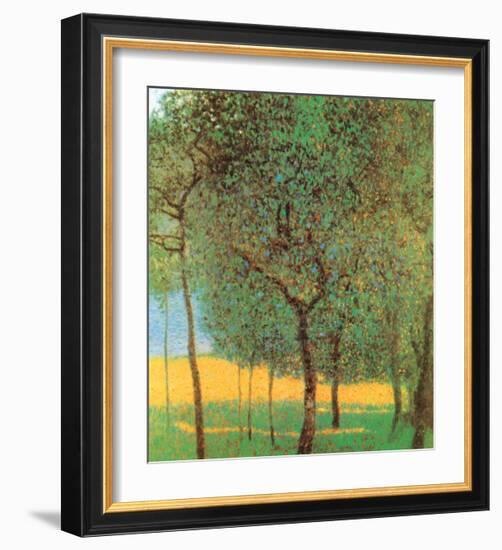 Orchard-Gustav Klimt-Framed Art Print