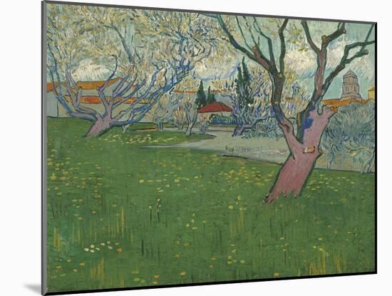 Orchards in blossom, view of Arles. 1889-Vincent van Gogh-Mounted Giclee Print