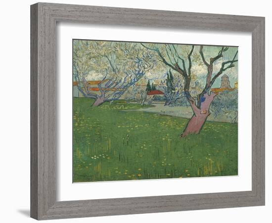 Orchards in Blossom, View of Arles, 1889-Vincent van Gogh-Framed Giclee Print