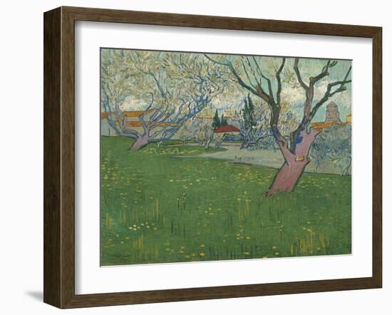 Orchards in Blossom, View of Arles, 1889-Vincent van Gogh-Framed Giclee Print