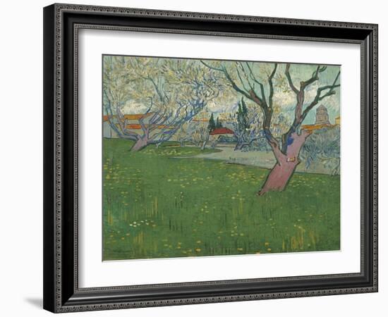 Orchards in Blossom, View of Arles, 1889-Vincent van Gogh-Framed Giclee Print