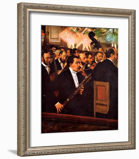 Orchestra at the Opera-Edgar Degas-Framed Giclee Print