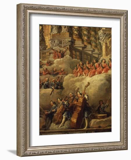 Orchestra, from Concert Funded by Cardinal De La Rochefoucauld in the Argentina Theatre-Giovanni Paolo Pannini-Framed Giclee Print