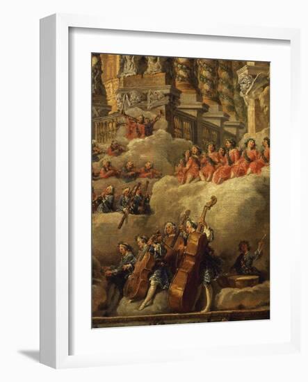 Orchestra, from Concert Funded by Cardinal De La Rochefoucauld in the Argentina Theatre-Giovanni Paolo Pannini-Framed Giclee Print