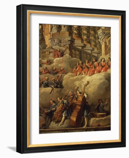 Orchestra, from Concert Funded by Cardinal De La Rochefoucauld in the Argentina Theatre-Giovanni Paolo Pannini-Framed Giclee Print