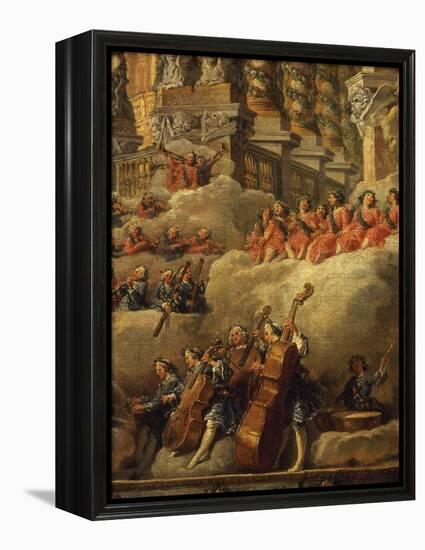 Orchestra, from Concert Funded by Cardinal De La Rochefoucauld in the Argentina Theatre-Giovanni Paolo Pannini-Framed Premier Image Canvas