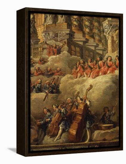 Orchestra, from Concert Funded by Cardinal De La Rochefoucauld in the Argentina Theatre-Giovanni Paolo Pannini-Framed Premier Image Canvas