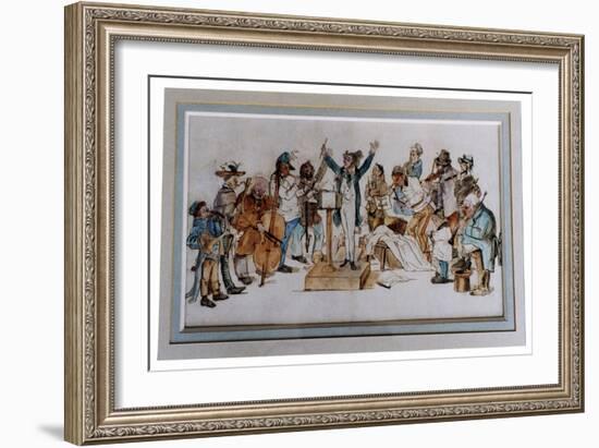 Orchestra - Historical- English-Unknown Artist-Framed Giclee Print