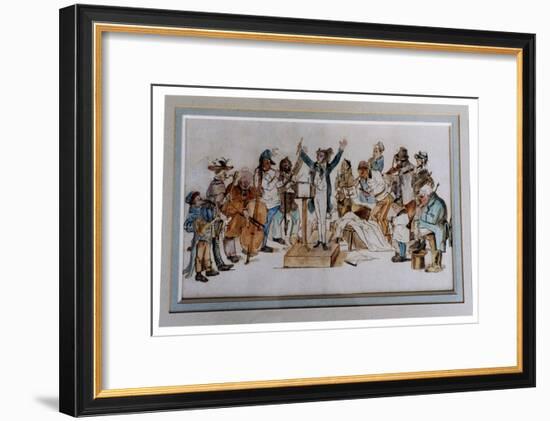 Orchestra - Historical- English-Unknown Artist-Framed Giclee Print