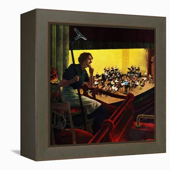 "Orchestra Rehearsal", January 13, 1951-George Hughes-Framed Premier Image Canvas