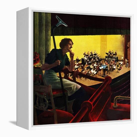 "Orchestra Rehearsal", January 13, 1951-George Hughes-Framed Premier Image Canvas