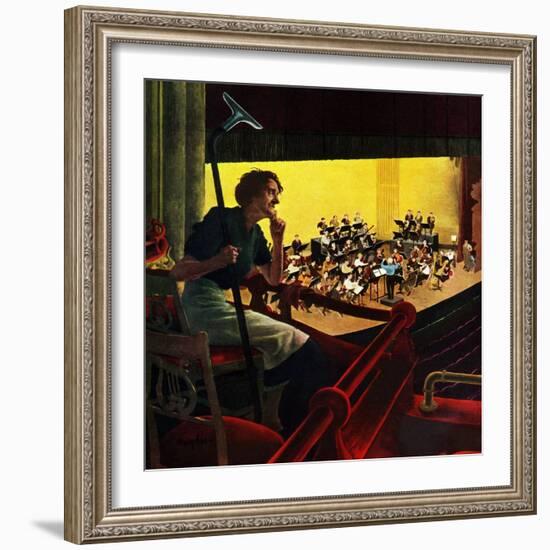 "Orchestra Rehearsal", January 13, 1951-George Hughes-Framed Giclee Print