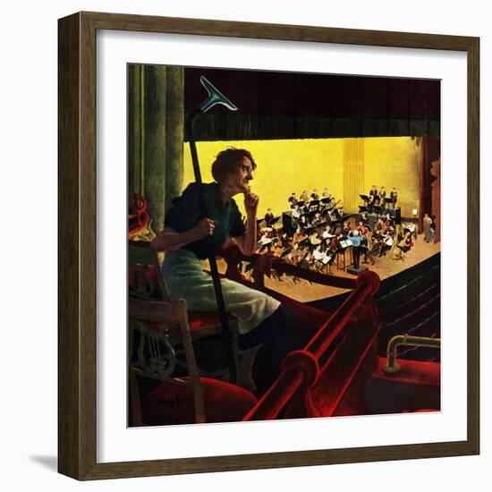 "Orchestra Rehearsal", January 13, 1951-George Hughes-Framed Giclee Print