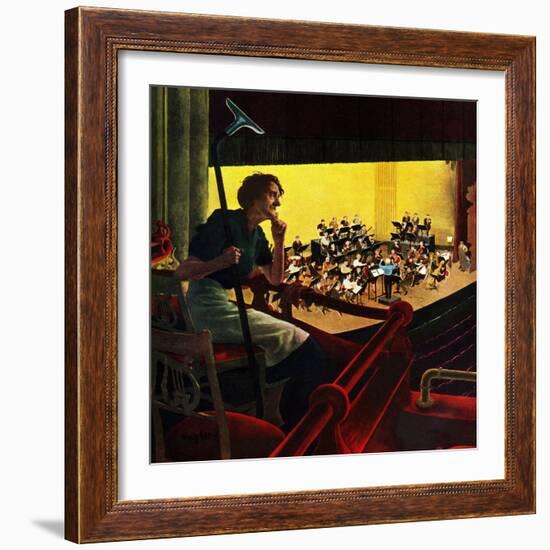 "Orchestra Rehearsal", January 13, 1951-George Hughes-Framed Giclee Print