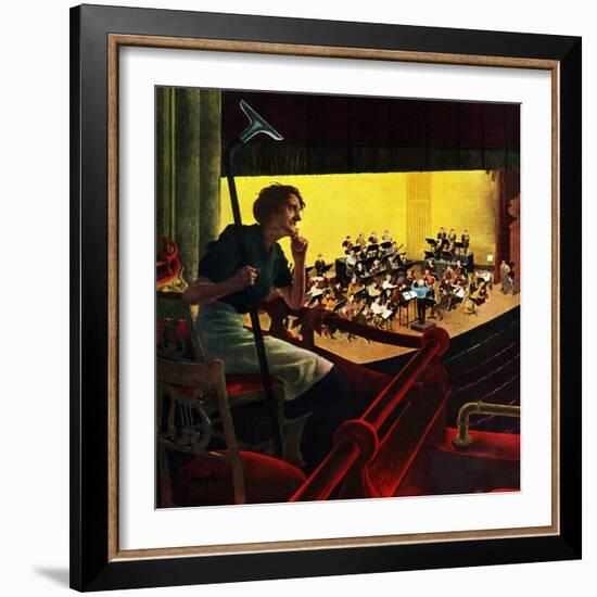 "Orchestra Rehearsal", January 13, 1951-George Hughes-Framed Giclee Print