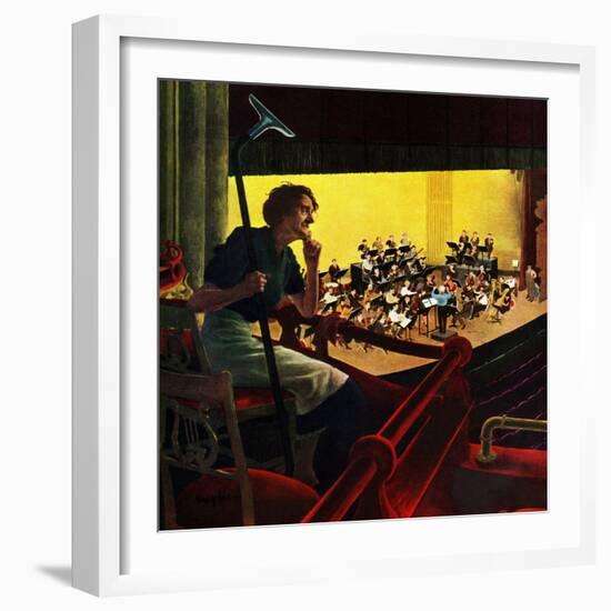 "Orchestra Rehearsal", January 13, 1951-George Hughes-Framed Giclee Print