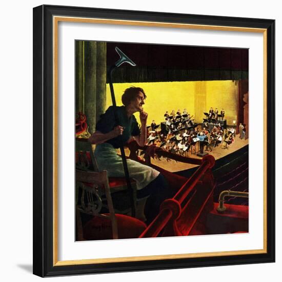 "Orchestra Rehearsal", January 13, 1951-George Hughes-Framed Giclee Print