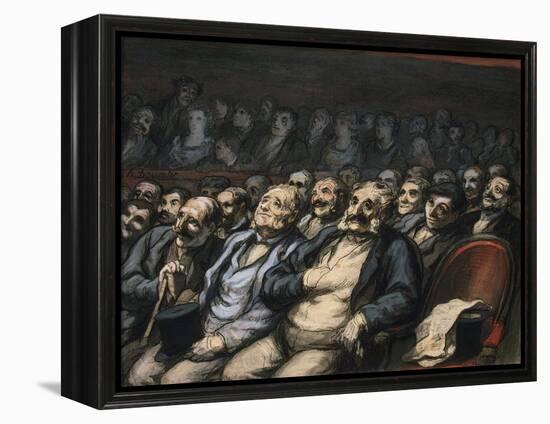 Orchestra Seat, 1856-1858-Honore Daumier-Framed Premier Image Canvas