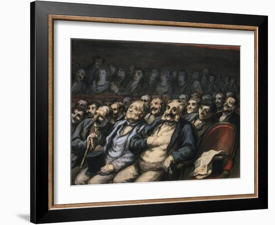 Orchestra Seat, 1856-1858-Honore Daumier-Framed Giclee Print