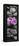 Orchid Blossom on Black Stones-Uwe Merkel-Framed Premier Image Canvas