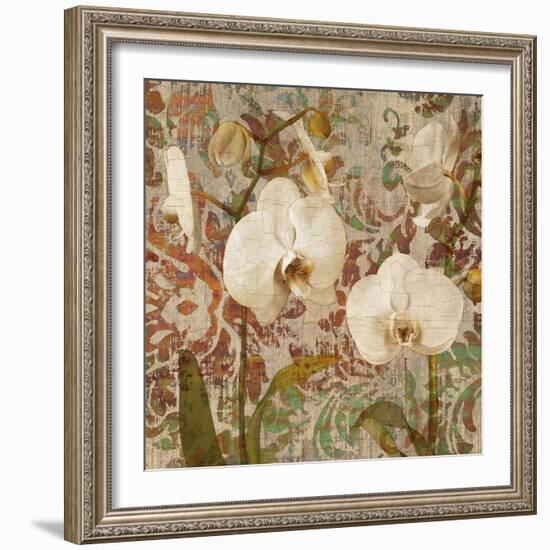 Orchid Crackle II-Tania Bello-Framed Giclee Print