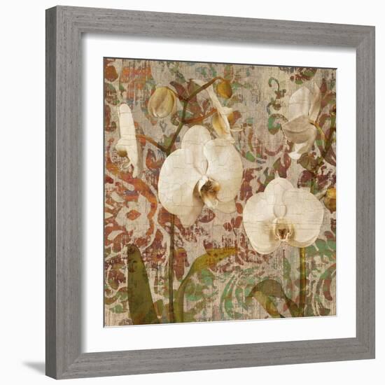 Orchid Crackle II-Tania Bello-Framed Giclee Print