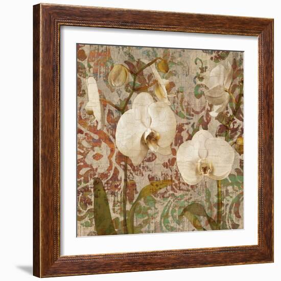 Orchid Crackle II-Tania Bello-Framed Giclee Print