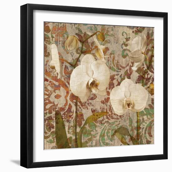 Orchid Crackle II-Tania Bello-Framed Giclee Print