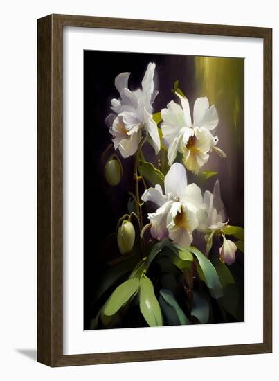 Orchid Flowers I-Vivienne Dupont-Framed Art Print